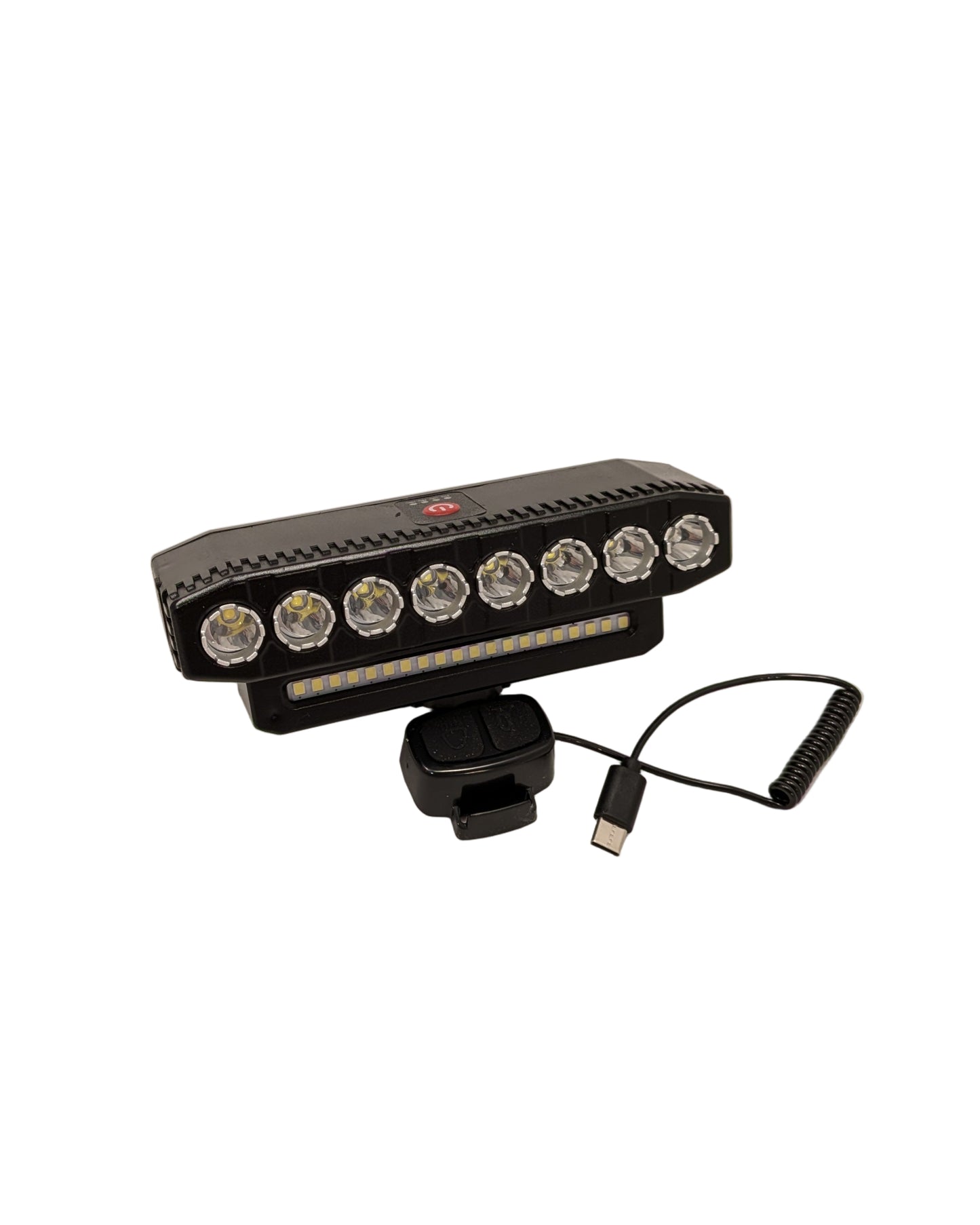 Custom Fit Headlight & Horn for Tuttio Soleil Fork – 8 LED Rechargeable