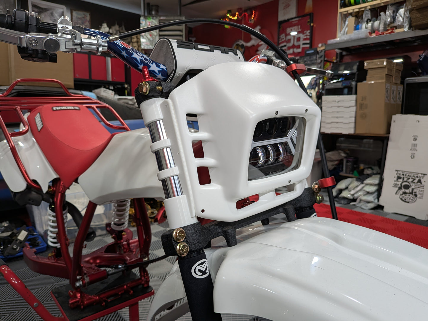 Yamaha BW200 / BW350 Big Wheel LED Headlight Bezel Mount Bundle – OEM & DC Plastics Compatible