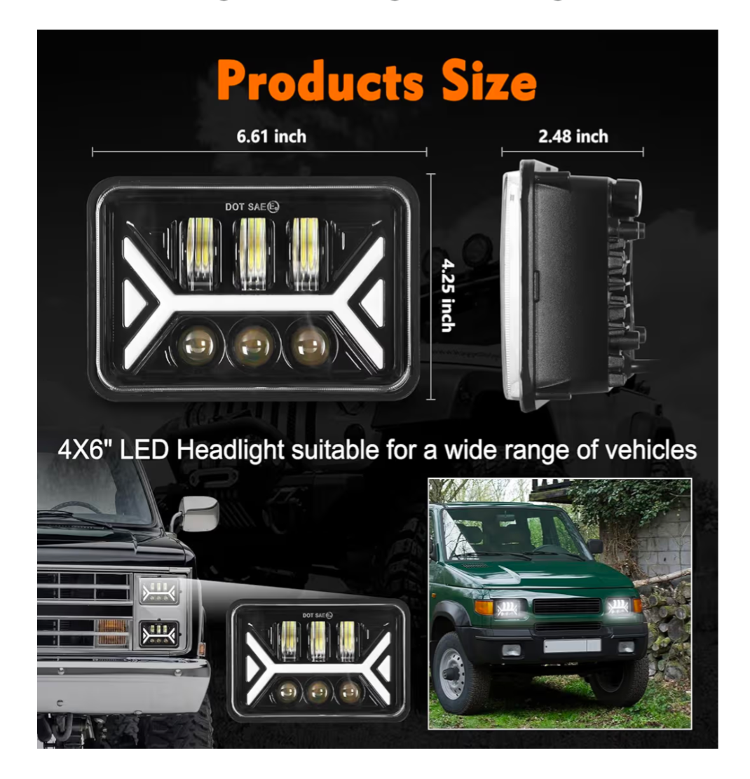 Yamaha BW200 / BW350 Big Wheel LED Headlight Bezel Mount Bundle – OEM & DC Plastics Compatible
